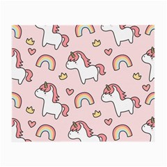 Cute Unicorn Rainbow Seamless Pattern Background Small Glasses Cloth by Bedest