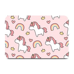 Cute Unicorn Rainbow Seamless Pattern Background Plate Mats by Bedest