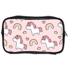 Cute Unicorn Rainbow Seamless Pattern Background Toiletries Bag (one Side) by Bedest