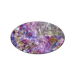 Abstract Pebbles Sticker Oval (100 Pack) by kaleidomarblingart