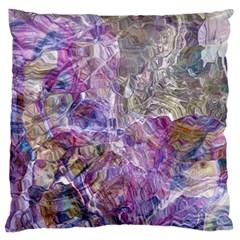 Abstract Pebbles Standard Premium Plush Fleece Cushion Case (one Side) by kaleidomarblingart