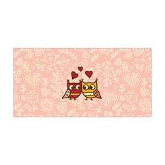 Flowers Peach Cute Owl Love Yoga Headband by CoolDesigns