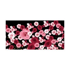 Roses Floral Light Pink & Red Yoga Headbands by CoolDesigns