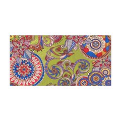 Light Olive Paisley Workout Yoga Headband by CoolDesigns