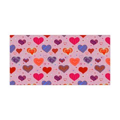 Colorful Heart Shapes Light Pink Cute Yoga Headband by CoolDesigns