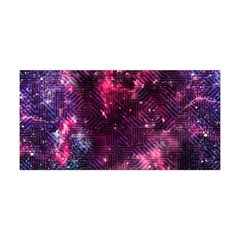 Dark Magenta & Pink Space Stretchy Soft Yoga Headband by CoolDesigns