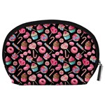 Black Yummy Sweet Lollipop Macaroon Cupcake Donut Accessory Pouch Back