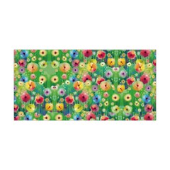 Green & Colorful Garden Floral Print Workout Yoga Headbands by CoolDesigns