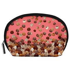 Chocolates Fall Coral Candy Accessory Pouch by CoolDesigns
