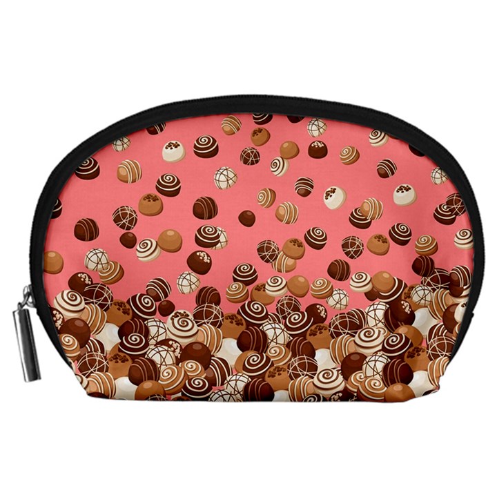 Chocolates Fall Coral Candy Accessory Pouch