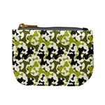 Camouflage Green Pattern Bone A Dog Mini Coin Purse Front