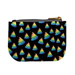 Cute Cartoon Black Rainbow Poop Print Mini Coin Purse Back