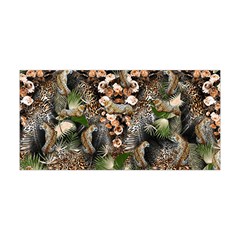 Leopard Print Gray & Green Yoga Headband