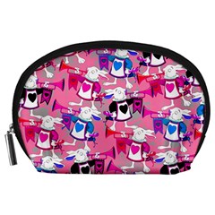 Alice Wonderland Violet & Pink Rabbit Accessory Pouch  by CoolDesigns