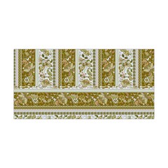 Vintage Persian Tiles Style Olive & White Yoga Headband