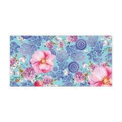 Light Blue & Pink Paisley Floral Workout Yoga Headband by CoolDesigns