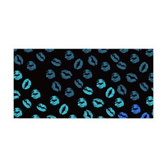 Kiss Me Pale Blue & Black Lips Yoga Headbands