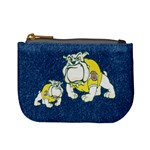 Dogs Pet Navy Blue Pattern Cute Coin Purse Front