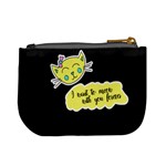 Black Cats Kitten Meow Funny Cute Lovely Mini Coin Purse Back