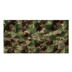 Abstract Vector Military Camouflage Background Satin Shawl 45  X 80  by Bedest