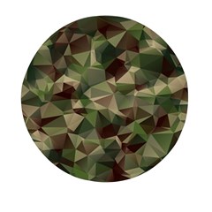 Abstract Vector Military Camouflage Background Mini Round Pill Box