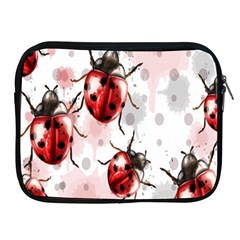 Ladybugs Pattern Texture Watercolor Apple Ipad 2/3/4 Zipper Cases by Bedest