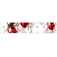 Ladybugs Pattern Texture Watercolor Large Premium Plush Fleece Scarf  by Bedest