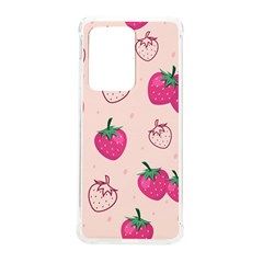 Seamless Strawberry Fruit Pattern Background Samsung Galaxy S20 Ultra 6 9 Inch Tpu Uv Case