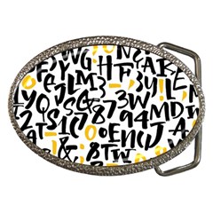 Letters Pattern Belt Buckles