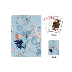 Crane Pattern Bird Animal Nature Playing Cards Single Design (mini)