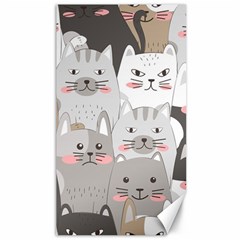 Cute Cats Seamless Pattern Canvas 40  X 72 