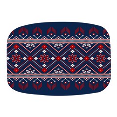 Ukrainian Folk Seamless Pattern Ornament Art Mini Square Pill Box