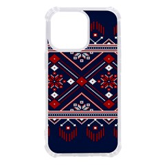 Ukrainian Folk Seamless Pattern Ornament Art Iphone 13 Pro Tpu Uv Print Case by Bedest