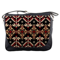 Vector Illustration Of Ukrainian Folk Seamless Pattern Ethnic Ornament Border Element Traditional Messenger Bag