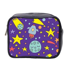 Card With Lovely Planets Mini Toiletries Bag (two Sides) by Bedest