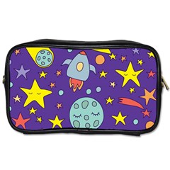 Card With Lovely Planets Toiletries Bag (one Side) by Bedest
