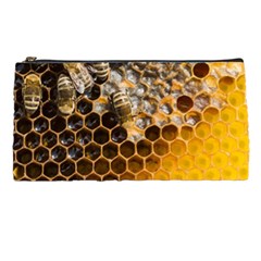 Honeycomb With Bees Pencil Case by Bedest