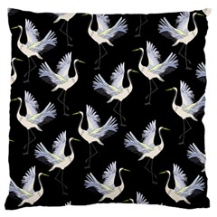 Crane Pattern Bird Animal Large Cushion Case (two Sides)