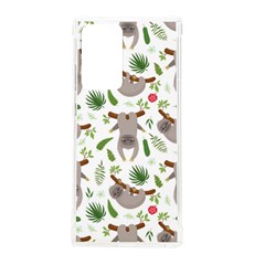 Seamless Pattern With Cute Sloths Samsung Galaxy Note 20 Ultra Tpu Uv Case by Bedest