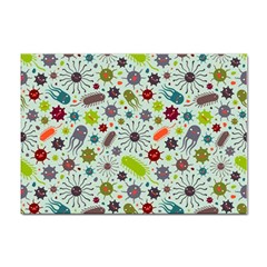 Seamless Pattern With Viruses Sticker A4 (100 pack)