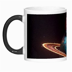Stuck On Saturn Astronaut Planet Space Morph Mug by Cendanart