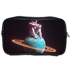 Stuck On Saturn Astronaut Planet Space Toiletries Bag (one Side) by Cendanart