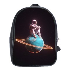 Stuck On Saturn Astronaut Planet Space School Bag (xl)