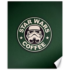 Stormtrooper Coffee Canvas 11  X 14  by Cendanart