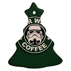 Stormtrooper Coffee Christmas Tree Ornament (two Sides) by Cendanart