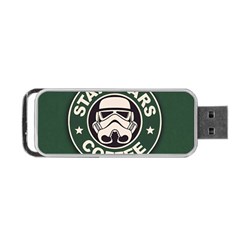 Stormtrooper Coffee Portable Usb Flash (two Sides) by Cendanart