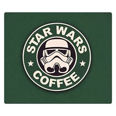 Stormtrooper Coffee Premium Plush Fleece Blanket (small) by Cendanart