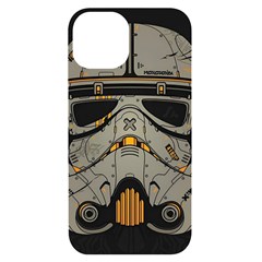 Stormtrooper Iphone 14 Black Uv Print Case by Cendanart