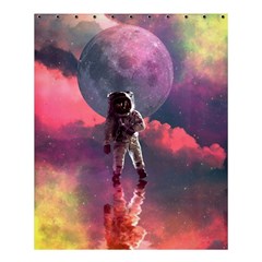 Aesthetic Astronautics Atmosphere Blue Clouds Cosmos Fantasy Galaxy Shower Curtain 60  X 72  (medium)  by Cendanart