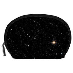 Sky Black Star Night Space Edge Super Dark Universe Accessory Pouch (large)